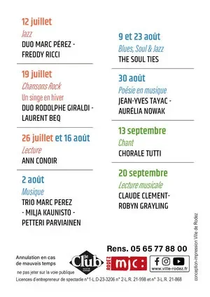 À Rodez, les Dimanches du Kiosque gratuits le 26 juillet