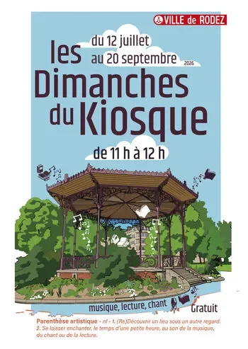 À Rodez, les Dimanches du Kiosque gratuits le 26 juillet
