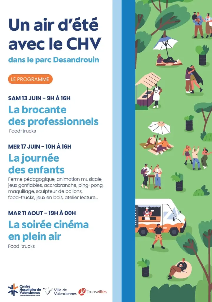 Un air d’été avec le CHV : trois dates à Valenciennes: les dates clés