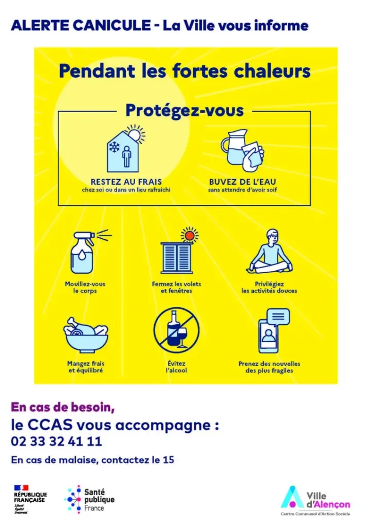 À Alençon, la chaleur avance un service du quotidien