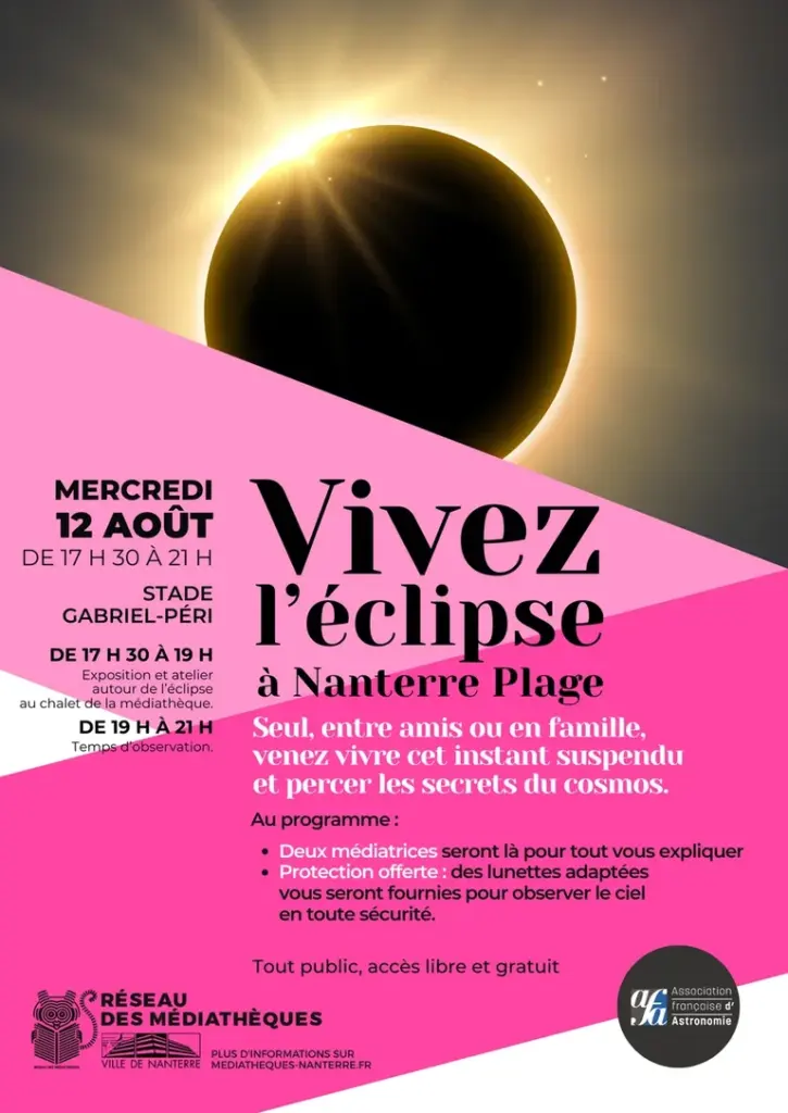 À Nanterre, la soirée de l’éclipse se rejoue en vidéo