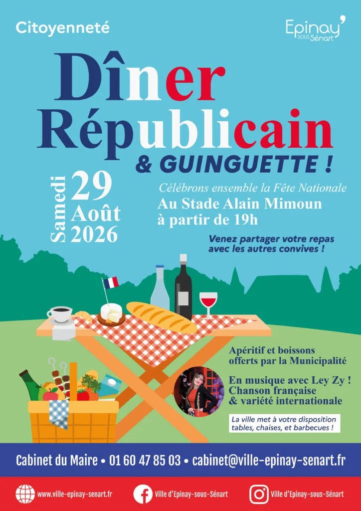 Épinay-sous-Sénart : dîner gratuit à partager le 29 août