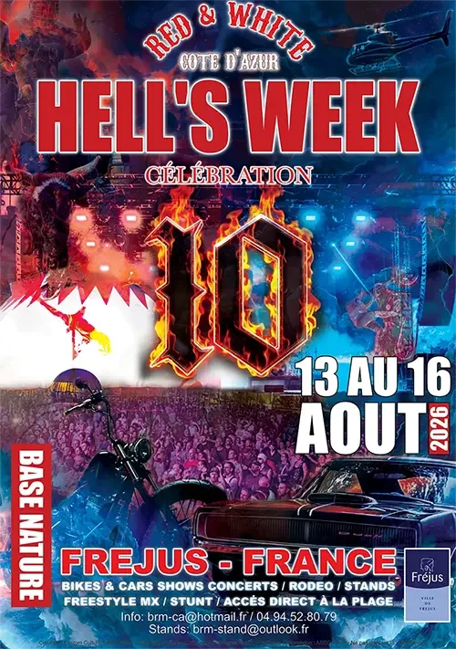 Hell’s Week à Fréjus : motos et rock le 15 août