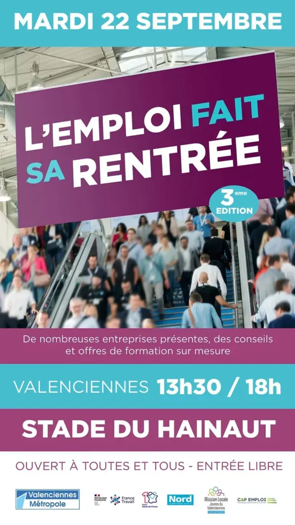 À Valenciennes, un forum pour décrocher un emploi le 22 septembre