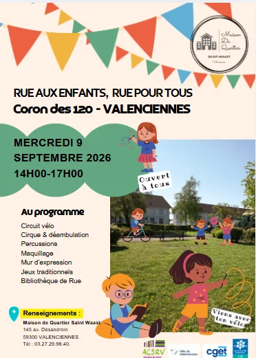 Valenciennes : « Rue aux enfants » gratuite le 9 septembre